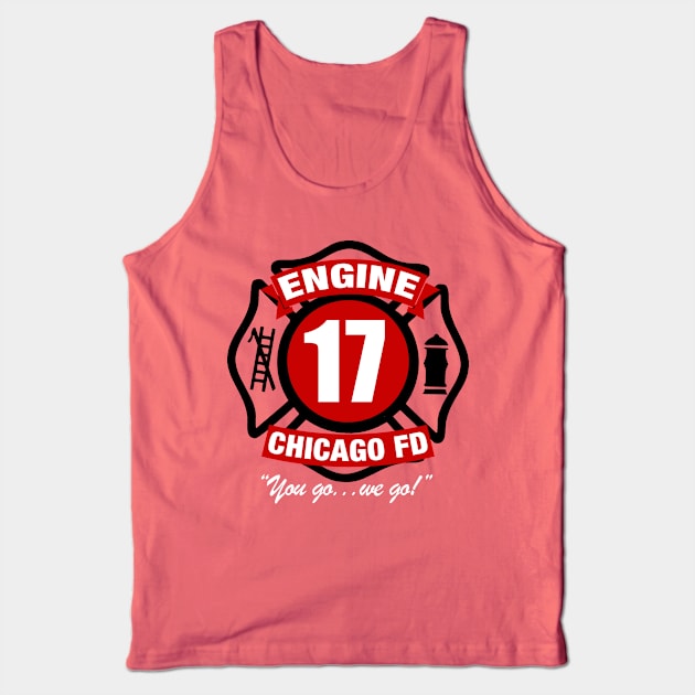 Engine 17 Cross Tank Top by PopCultureShirts